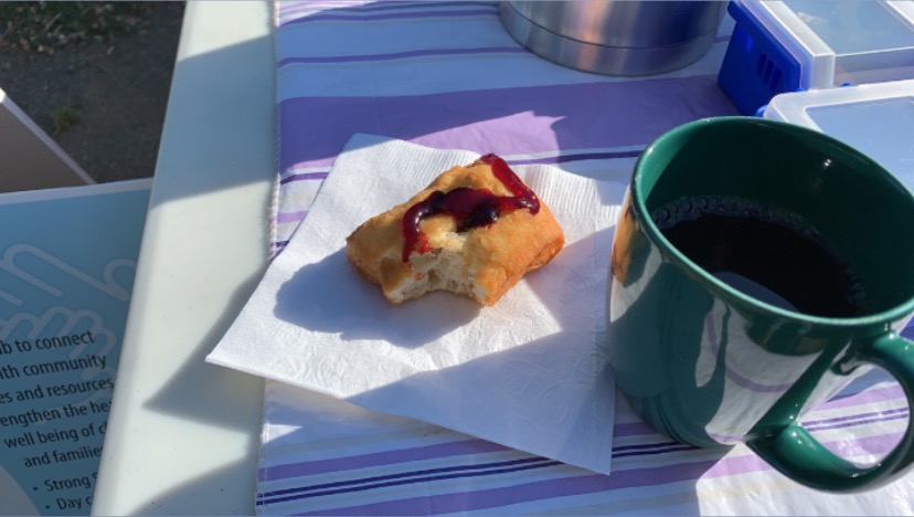 coffee and bannock