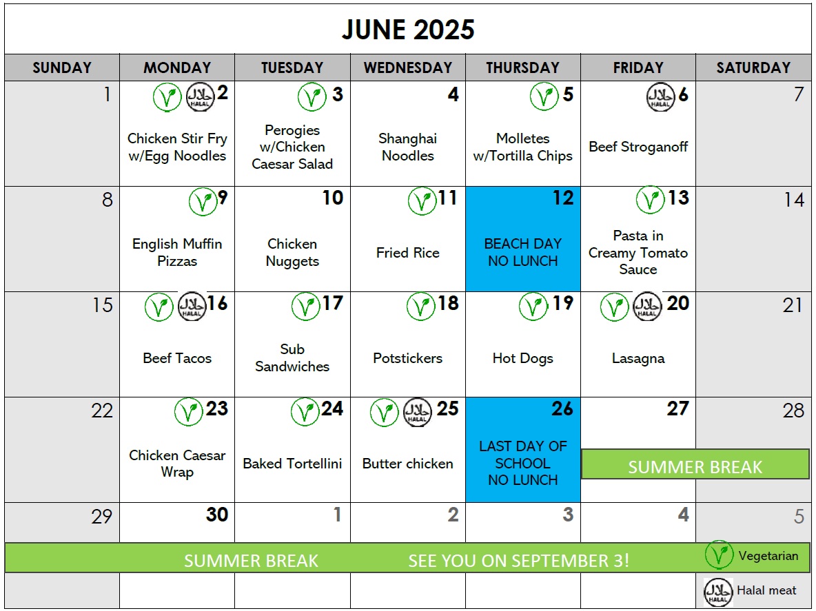 202506-menu June 2025 lunch calendar